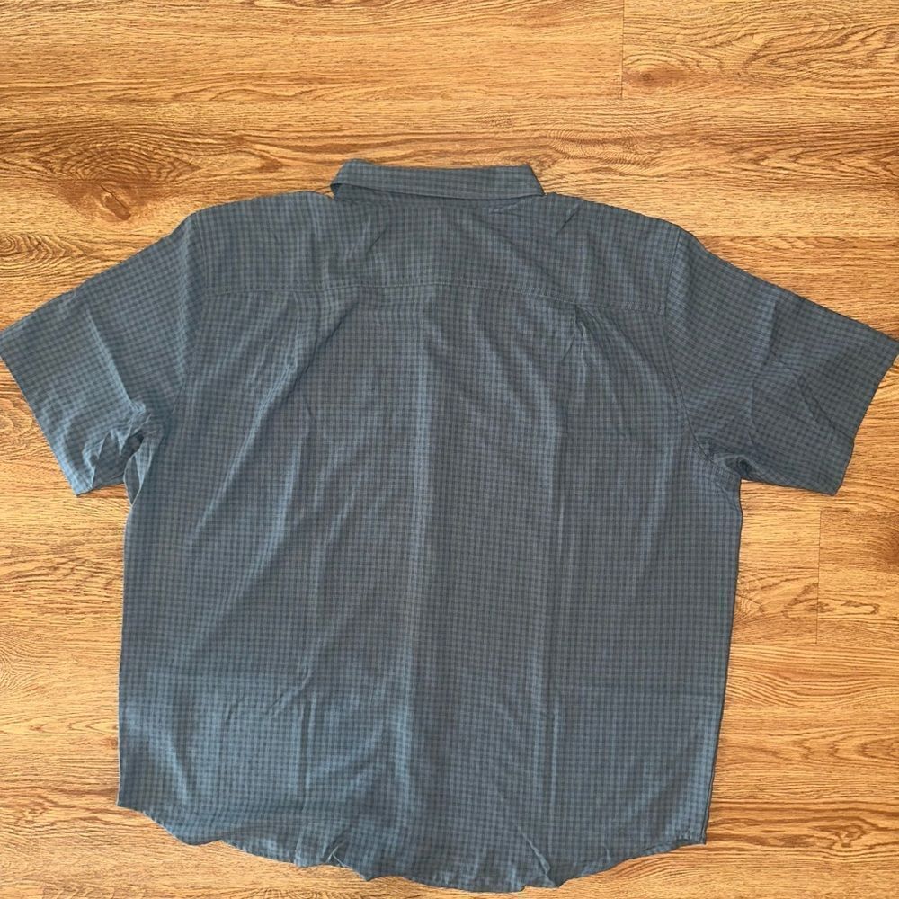 NWT Orvis Men’s UPF 30 Relaxed Fit Quick-Dry Short Sleeve Woven Shirt Green XXL - Picture 6 of 8